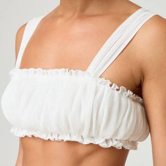 Glassons PLISSE CROPPED TOP - Picture 4 of 7